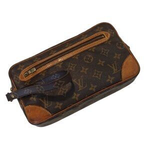 Louis Vuitton Marly Dragonne GM Coated Canvas Monogram Clutch Wristlet SL0916